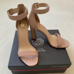 Vince Camuto ankle strap block heels